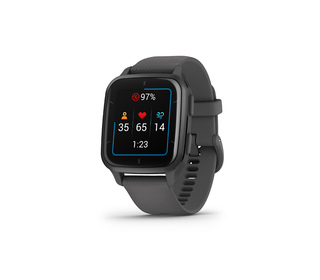 Garmin Venu Sq 2 3,56 cm (1.4") AMOLED 40 mm Numérique Écran tactile Gris GPS (satellite)