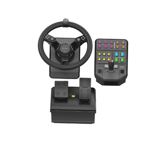 Logitech G Heavy Equipment Bundle Noir USB 2.0 Volant + pédales Analogique/Numérique PC