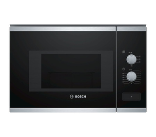 Bosch BFL520MS0 micro-onde Intégré Micro-onde combiné 20 L 800 W Noir, Acier inoxydable