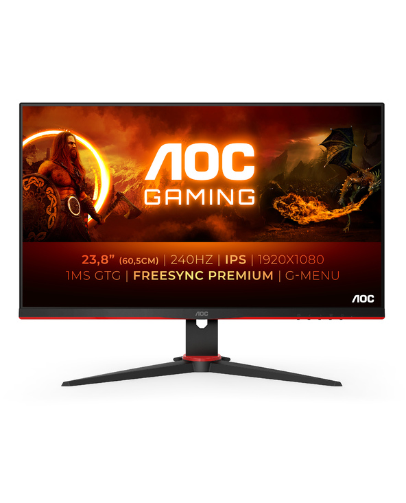 AOC G2 24G2ZE/BK 23.8" LED Full HD 0,5 ms Noir, Rouge