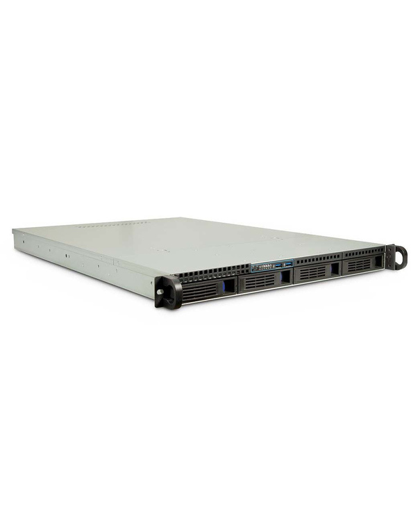 Inter-Tech IPC 1U-1404 Support Noir, Acier inoxydable