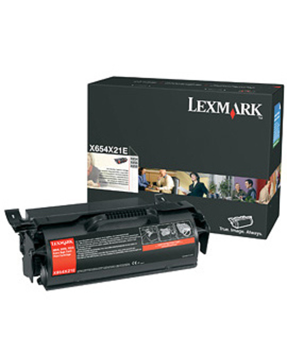 Lexmark X654, X656, X658 Extra High Yield Print Cartridge Cartouche de toner Original Noir