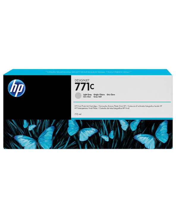HP 771C cartouche d'encre DesignJet gris clair, 775 ml