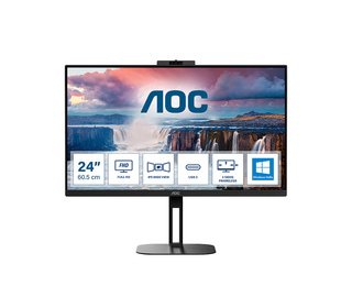 AOC V5 24V5CW/BK 23.8" LED Full HD 1 ms Noir