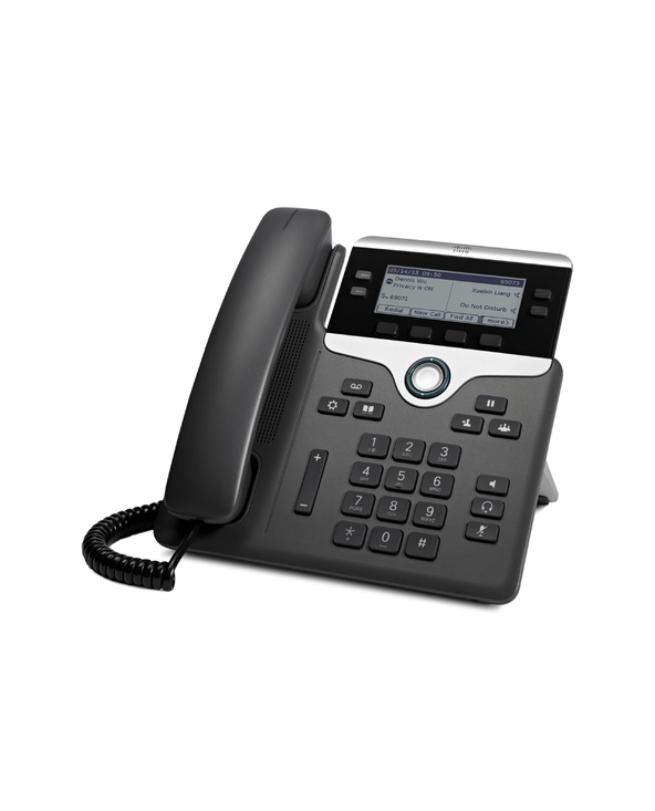Cisco 7841 téléphone fixe Noir, Argent 4 lignes LCD