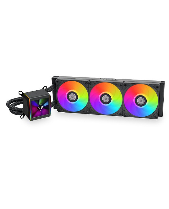 Lian Li GA II LCD Processeur Kit de refroidissement du liquide 36 cm Noir 1 pièce(s)