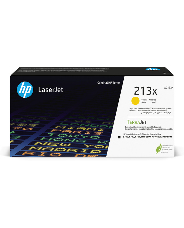 HP 213X Toner LaserJet authentique Grande capacité Jaune