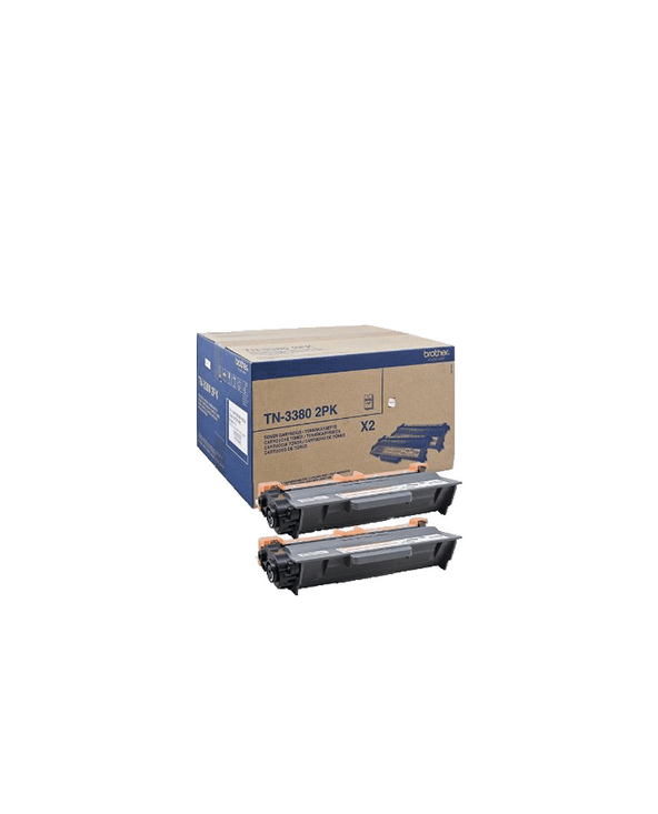 Brother TN-3380TWIN Cartouche de toner 2 pièce(s) Original Noir