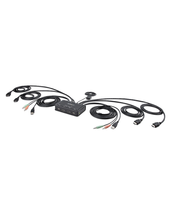 StarTech.com C2-DH46-UA2-CBL-KVM commutateur écran, clavier et souris Noir