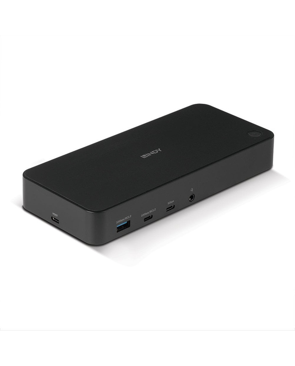 Lindy 43366 station d'accueil USB 3.2 Gen 2 (3.1 Gen 2) Type-C Noir