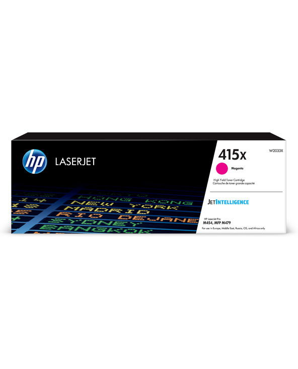 HP 415X Toner magenta LaserJet authentique grande capacité HP 415X Toner magenta LaserJet authentique grande capacité