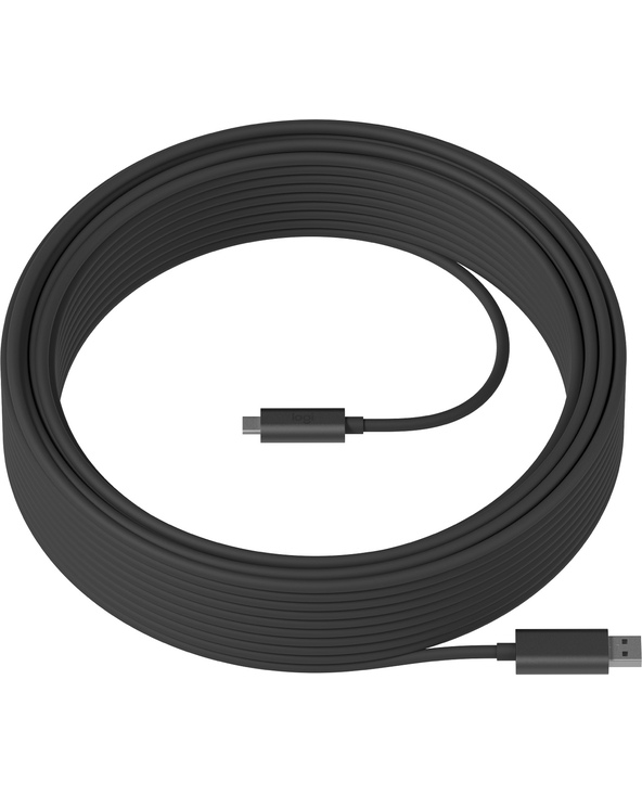 Logitech Strong câble USB 10 m USB 3.2 Gen 2 (3.1 Gen 2) USB A USB C Graphite