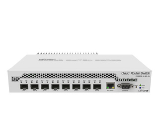 Mikrotik CRS309-1G-8S+ Géré Gigabit Ethernet (10/100/1000) Connexion Ethernet, supportant l'alimentation via ce port (PoE) Blanc