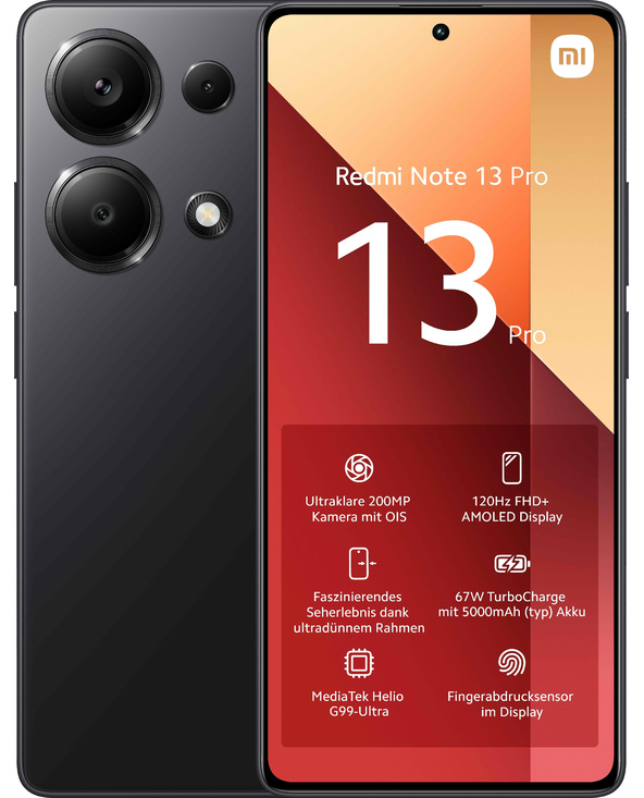 Xiaomi Redmi NOTE 13 PRO 6.67" 256 Go Noir
