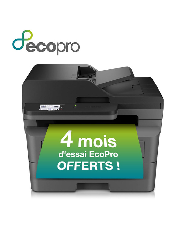 Brother MFC-L2860DWE - Imprimante multifonction laser 4-en-1 monochrome A4 compacte et réseau Ethernet - 6 mois d'abonnement Eco