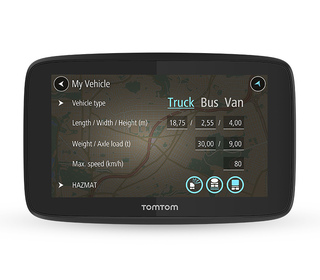 TomTom GO Professional 520 navigateur Fixé 12,7 cm (5") Écran tactile Noir, Gris