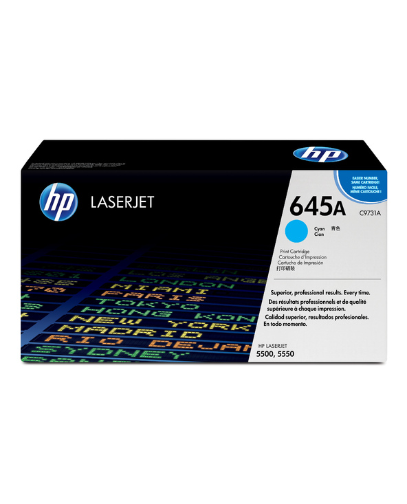 HP 645A toner LaserJet cyan authentique