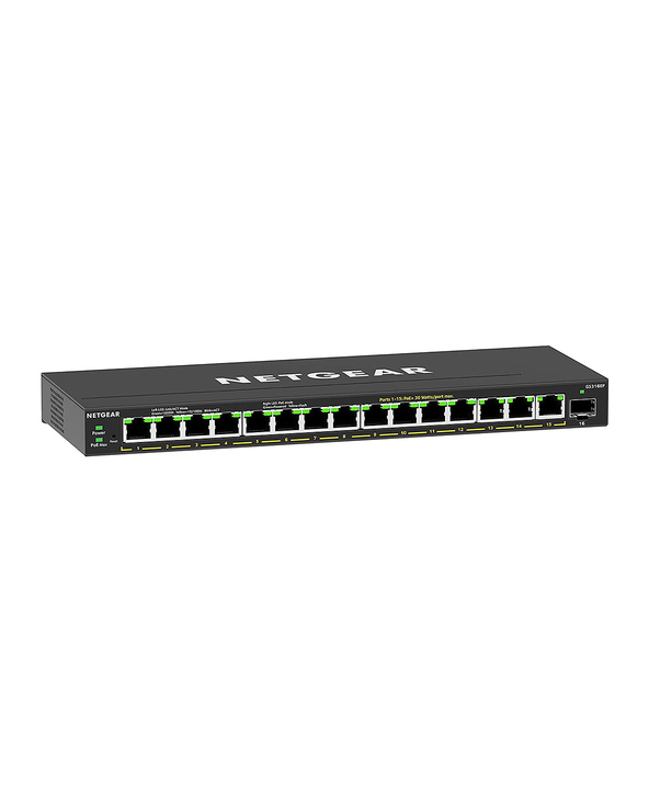 NETGEAR GS316EP-100PES commutateur réseau Géré Gigabit Ethernet (10/100/1000) Connexion Ethernet, supportant l'alimentation via 