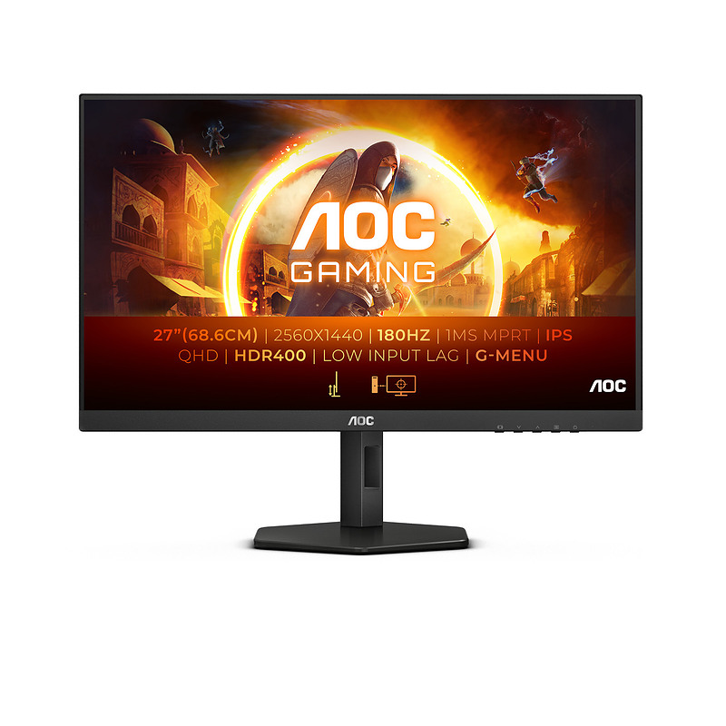 AOC Q27G4X 27" LCD Quad HD 0,5 ms Noir, Rouge