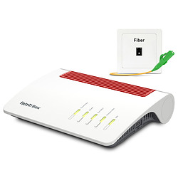 FRITZ!Box 5590 Fiber routeur sans fil Gigabit Ethernet Bi-bande (2,4 GHz / 5 GHz) Blanc