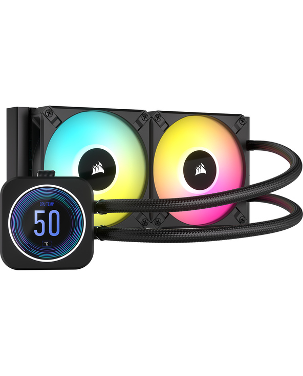 Corsair CW-9060074-WW système de refroidissement d’ordinateur Processeur Refroidisseur de liquide tout-en-un 12 cm Noir 1 pièce(