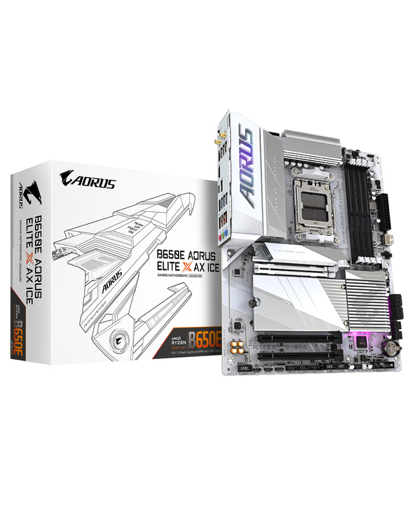 Gigabyte B650E AORUS ELITE X AX ICE carte mère AMD B650 Emplacement AM5 ATX