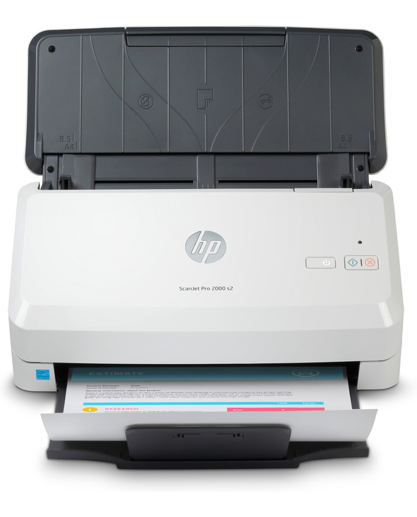 HP Scanjet Pro 2000 s2 Sheet-feed Scanner Alimentation papier de scanner 600 x 600 DPI A4 Noir, Blanc