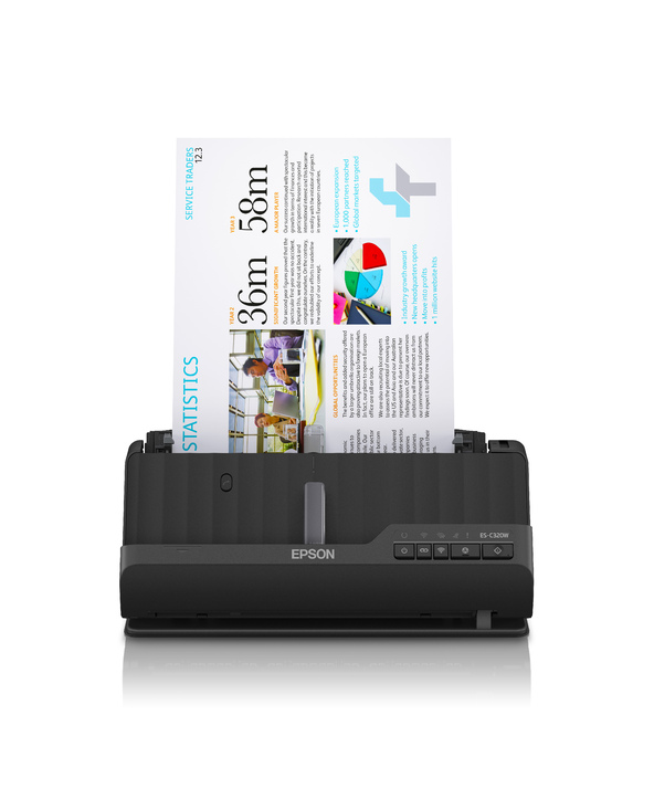Epson ES-C320W Chargeur automatique de documents + Scanner à feuille 600 x 600 DPI A4 Noir