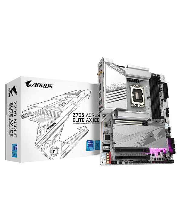 Gigabyte Z790 AORUS ELITE AX ICE carte mère Intel Z790 Express LGA 1700 ATX