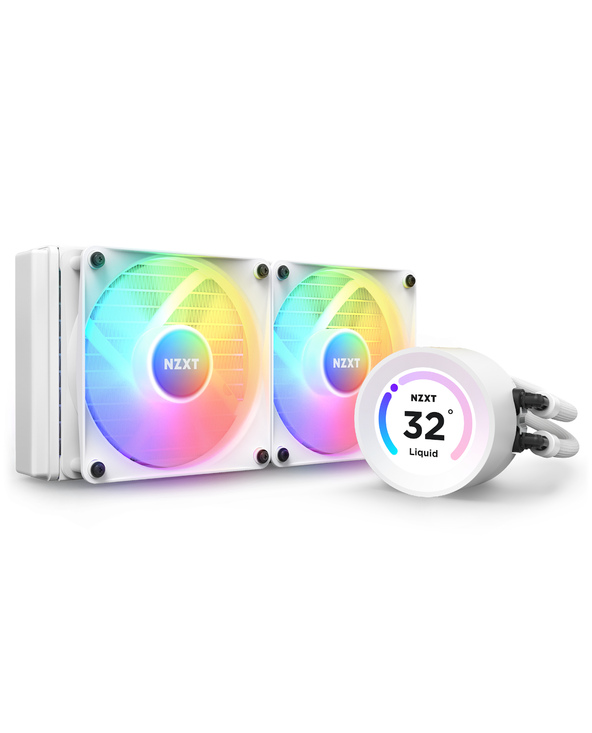 NZXT Kraken Elite 240 RGB Processeur Refroidisseur de liquide tout-en-un 12 cm Blanc 1 pièce(s)