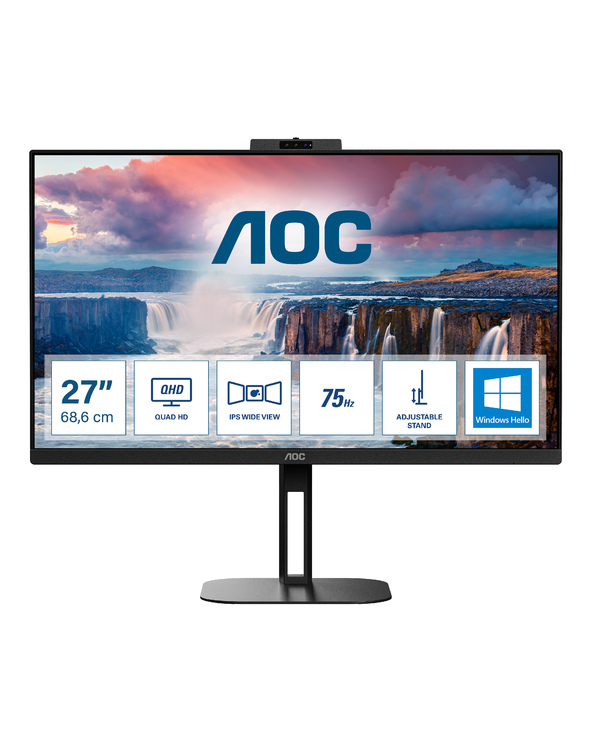 AOC V5 Q27V5CW/BK 27" LED Quad HD 1 ms Noir