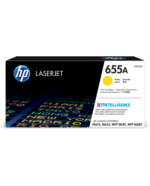 HP 655A Toner LaserJet jaune authentique