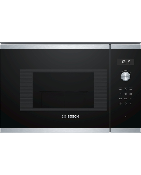 Bosch Serie 6 BEL524MS0 micro-onde Intégré Micro-ondes grill 20 L 800 W Noir, Acier inoxydable