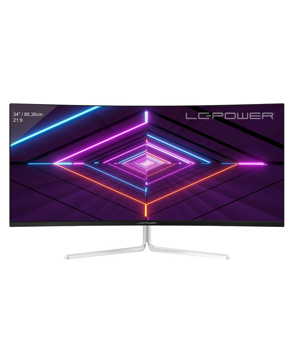 LC-Power LC-M34-UWQHD-100-C-V3 34" LCD UltraWide Quad HD 6 ms Blanc