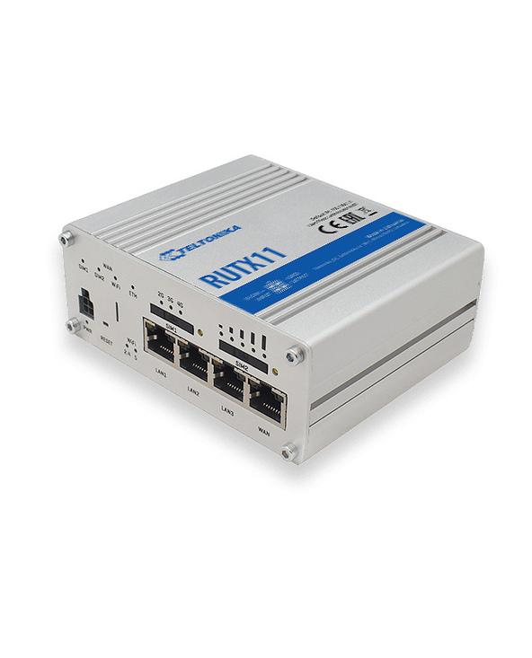 Teltonika RUTX11 routeur sans fil Gigabit Ethernet Bi-bande (2,4 GHz / 5 GHz) 4G Gris