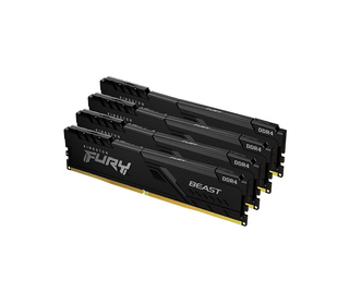 Kingston Technology FURY 128Go 3200MT/s DDR4 CL16 DIMM (Kit de 4) Beast Black