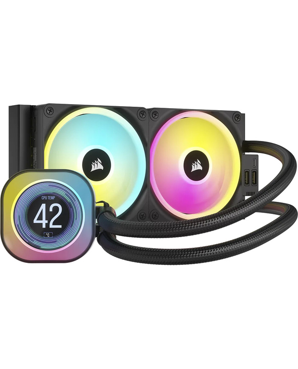 Corsair CW-9061007-WW système de refroidissement d’ordinateur Processeur Refroidisseur d'air 12 cm Noir 2 pièce(s)