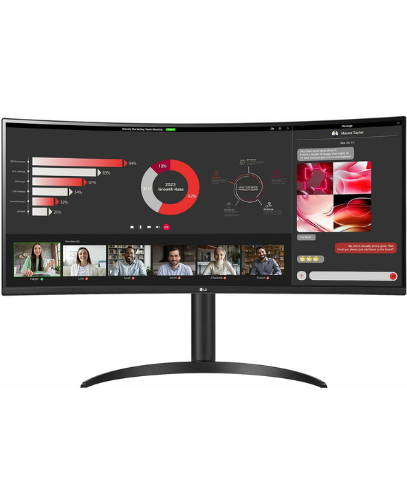 LG UW 34WR55QC-B.AEU 34" LED Wide Quad HD 5 ms Noir