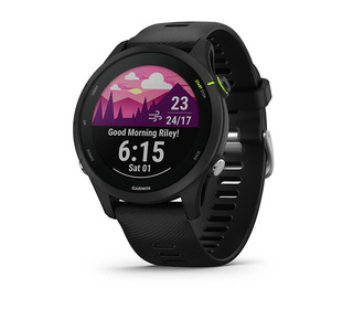 Garmin Forerunner 255 Music 3,3 cm (1.3") MIP 46 mm Numérique 260 x 260 pixels Écran tactile Noir Wifi GPS (satellite)