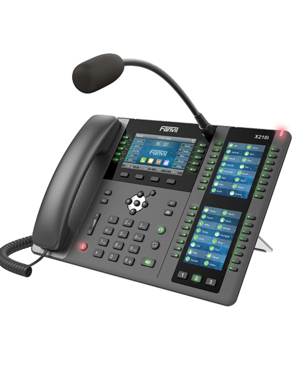 Fanvil X210i téléphone fixe Noir, Gris 20 lignes LCD