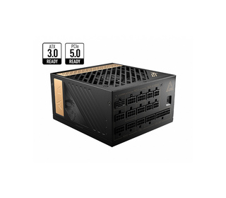 MSI MEG AI1300P PCIE5 unité d'alimentation d'énergie 1300 W 24-pin ATX ATX Noir