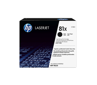 HP 81X toner LaserJet noir authentique grande capacité