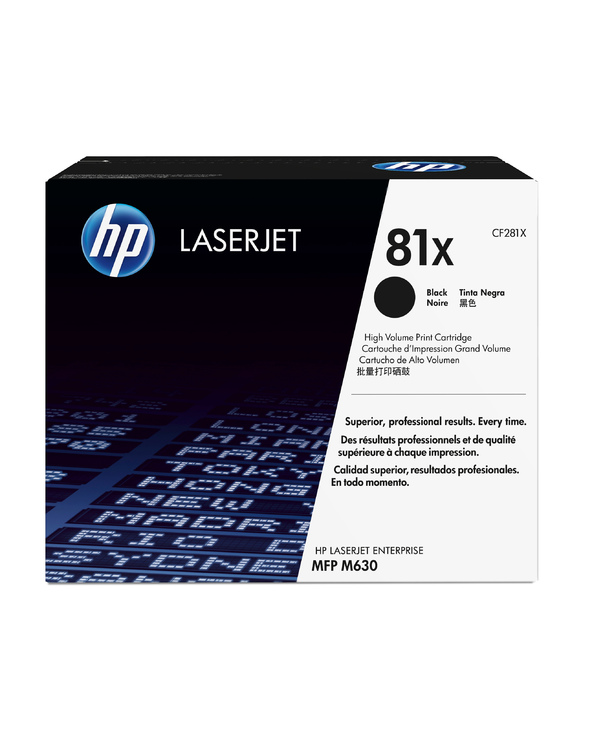 HP 81X toner LaserJet noir authentique grande capacité HP 81X toner LaserJet noir authentique grande capacité