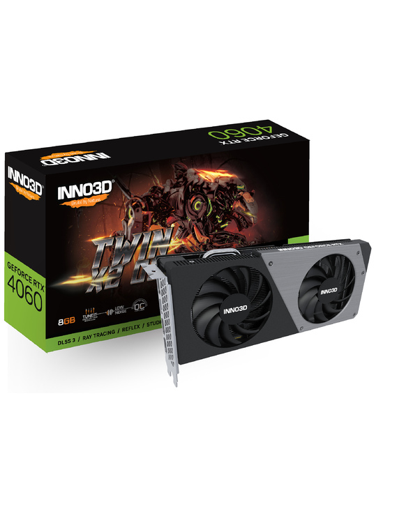 Inno3D N40602-08D6X-173051N carte graphique NVIDIA GeForce RTX 4060 8 Go GDDR6
