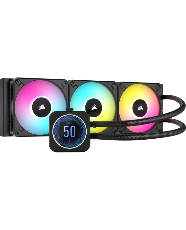 Corsair CW-9060075-WW système de refroidissement d’ordinateur Processeur Refroidisseur de liquide tout-en-un 12 cm Noir 1 pièce(