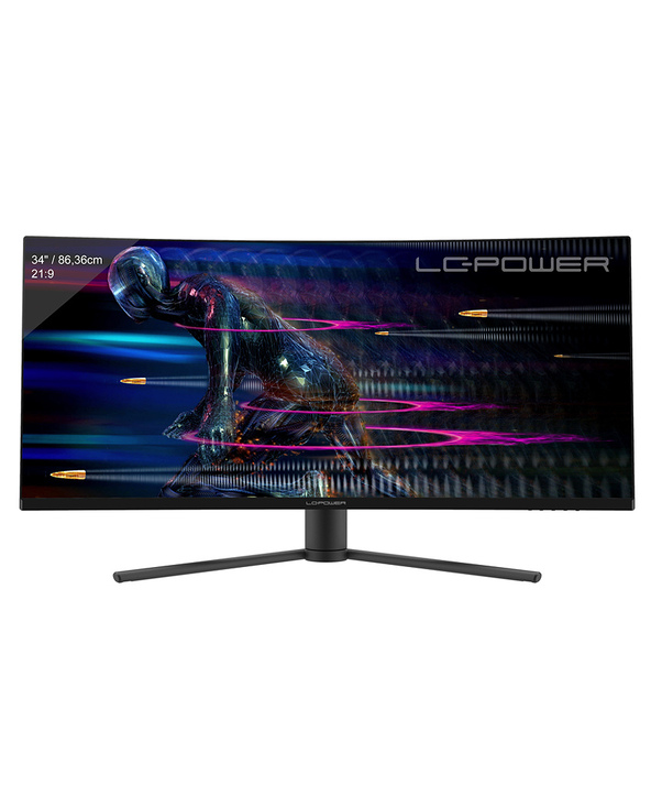 LC-Power LC-M34-UWQHD-165-C 34" UltraWide Quad HD 4 ms Noir, Rouge