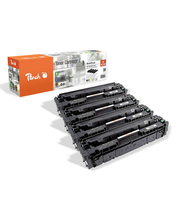 Peach PT1145 Cartouche de toner 4 pièce(s) Compatible Noir, Cyan, Magenta, Jaune