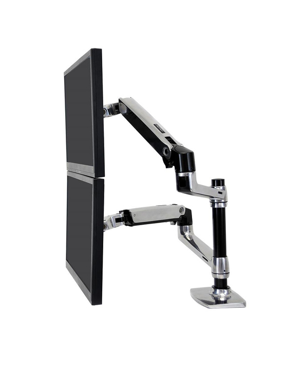 Ergotron LX Series Dual Stacking Arm 61 cm (24) Argent Bureau