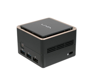 ECS LIVA Q3 PLUS Mini PC AMD Ryzen Embedded V1000 8 Go 128 Go Non Noir