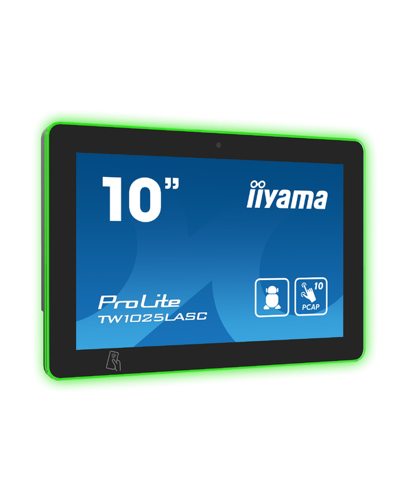 iiyama TW1025LASC-B1PNR écrans d’affichage de salle de réunion 25,6 cm (10.1") 1280 x 800 pixels LED 802.11b, 802.11g, Wi-Fi 4 (